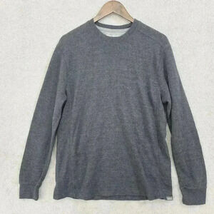 Eddie Bauer Thermal Men's Gray Long Sleeve Crew Neck Shirt Size L 10CT